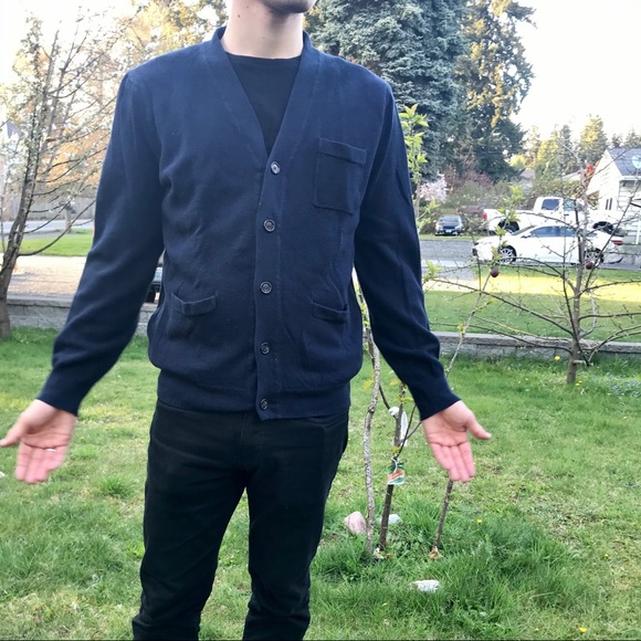 J. Crew cute and comfy navy cardigan - Picture 2 of 4